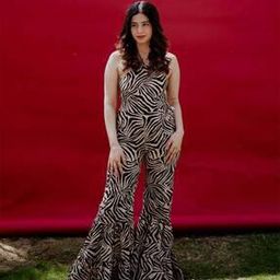 Animal  Print Sleeveless Jumpsuit-image-71