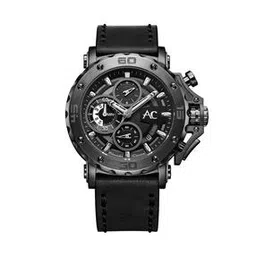 9205MCLEPBA Chronograph Watch with Leather Strap-16