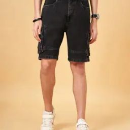 Men Regular Fit Cargo Shorts-picture-13