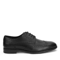 Men Round-Toe Brogues with Lace Fastening-image-75