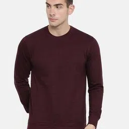 Crew-Neck Sweatshirt with Ribbed Hems-image-78