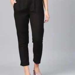 Flat-Front Ankle-Length Pants with Insert Pockets-48