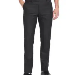 Men Regular Fit Flat-Front Trousers-image-75