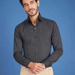 Men Geometric Print Regular Fit Shirt-5