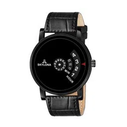 Analogue Watch with Leather Strap-image-24