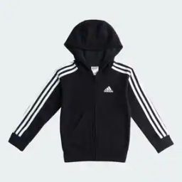 Boys Brand Print Hooded Jacket with Split-Kangaroo Pockets-52