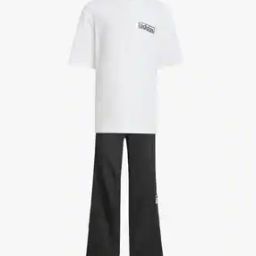 Boys Brand Print Cotton T-Shirt & Pants Set-image-19