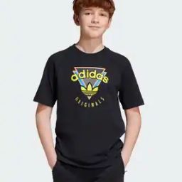 Boys Brand Print Loose Fit Crew-Neck T-Shirt-image-84