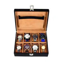 Unisex 8 Slots Watch Organiser Box-20