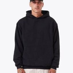 Men Oversized Fit Hoodie with Kangaroo Pockets-image-39