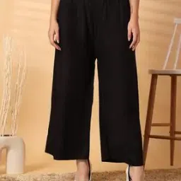Women Palazzos with Elasticated Waist-image-67