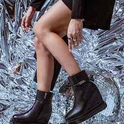 Genuine Leather Boots with Zip-59