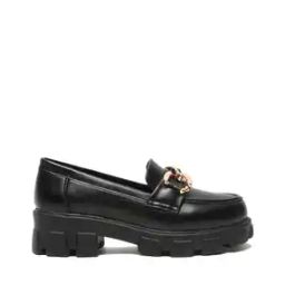 Slip-On Loafers with Metal Accent-image-29