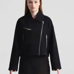 Zip-Front Biker Jacket-image-95