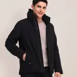 Men Regular Fit Hooded Bomber Jacket-picture-24