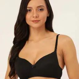 Lightly-Padded Cotton T-shirt Bra-image-90