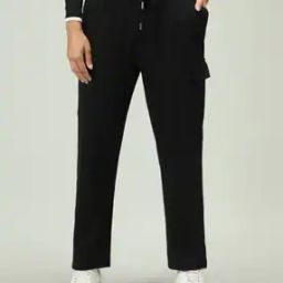 Men Straight Track Pants with Insert Pockets-picture-40