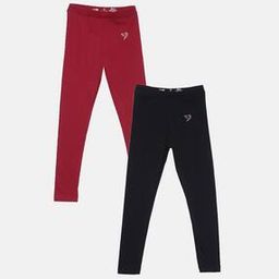Solid  Ankle Length Leggings-image-65