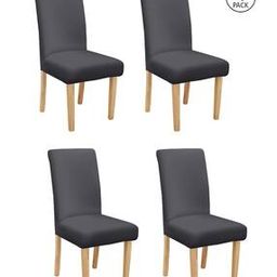 Pack of 4 Textured Slip-On Chair Covers-24