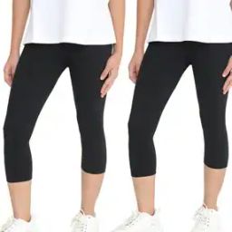Pack of 2 Girls Slim Fit Mid-Rise Capris-image-73