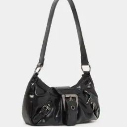 Women Buckle Lock Detail Shoulder Bag-image-54