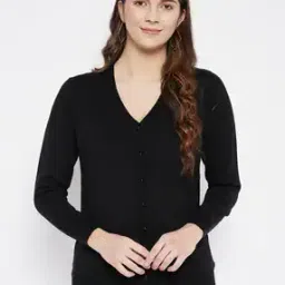 Cardigan with Ribbed Hems-image-28