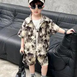  Boys Cotton Tie and Die 2-Piece Set-picture-1