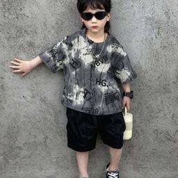  Boys Cotton Tie and Die 2-Piece Set-picture-2