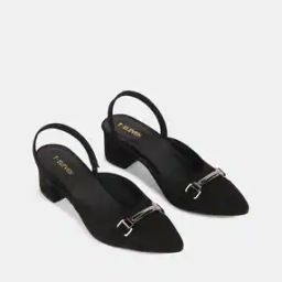 Pointed-Toe Sling-Back Heeled Shoes-49