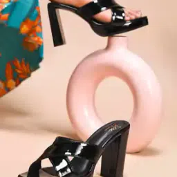 Women Slip-On Chunky Heeled Sandals -image-61