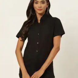 Shirt with Spread Collar-image-16