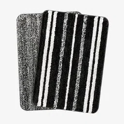 Set of 2 Striped Anti-Slip Bath Mats 1.1' X 1.6'-image-15