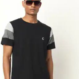 Colourblock Crew-Neck T-shirt-picture-34
