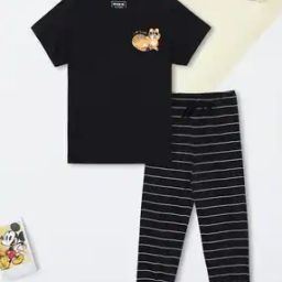 Boys Lounge Pants and T-shirt Set-image-41