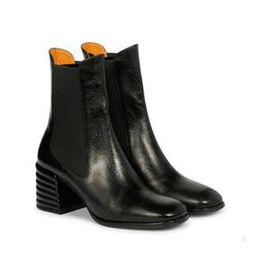 Leather Mid-Calf Length Boots-picture-14