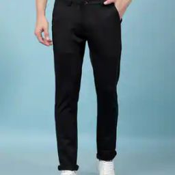 Men Slim Fit Chinos with Insert Pockets-image-25