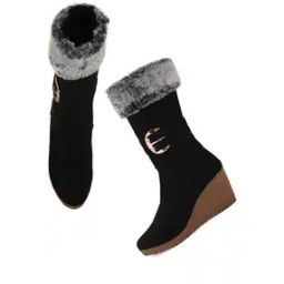 Round-Toe Knee-Length Boots-image-21