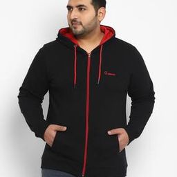Hooded Jacket with Zip Closure-image-0