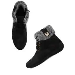 Round-Toe Ankle-Length Boots-image-28