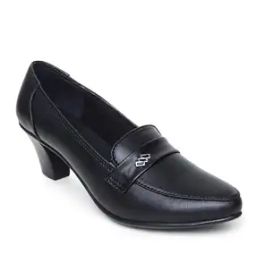 Block Heel Pointed-Toe Pumps-2