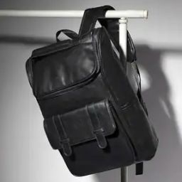 Men Leather Backpack with Adjustable Strap-picture-46