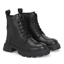 Women Ankle-Length Boots with Buckle Closure-picture-17