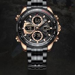Men Stainless Steel Dual Watch-33