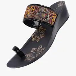 Women Embroidered Toe-Ring Wedges-43