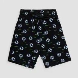Boys Graphic Print Regular Fit Shorts-image-2