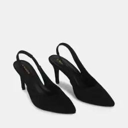 Pointed-Toe Kitten Heeled Sandals-image-28