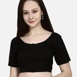 Round-Neck Front-Open Blouse-30