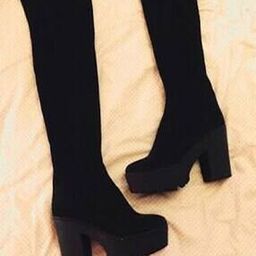 Knee-Length Slip-On Boots-image-17