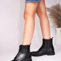 Women Lace-Up Mid-Calf Boots-picture-29