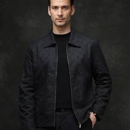 Men Relaxed Fit Bomber Jacket-image-12